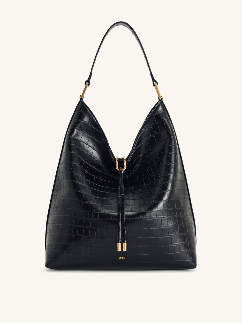 JW PEI Aria Shoulder Bag Black Croc